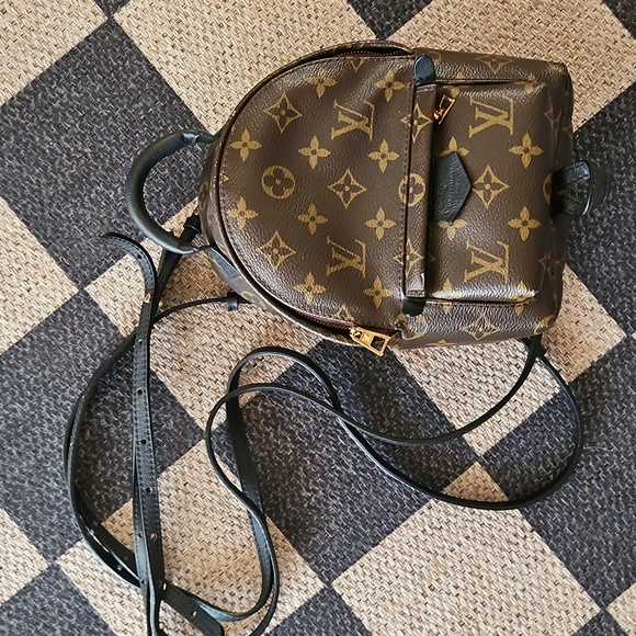 Palm Springs Mini Monogram Canvas Backpack - Picture 1 of 12